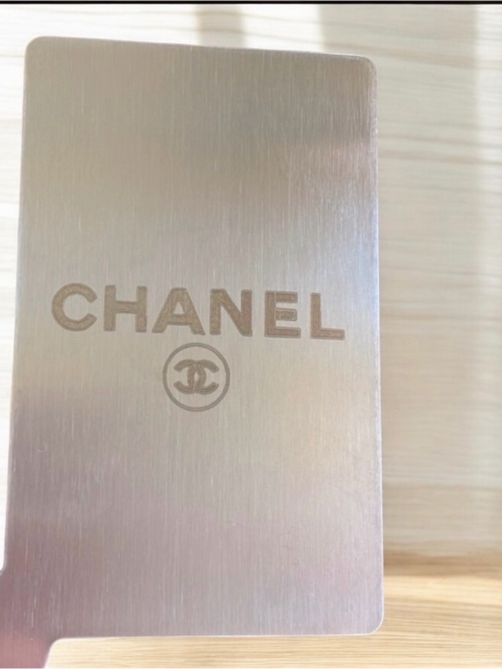 CHANEL Pink Leather Card & Mirror - Picture 12 of 12